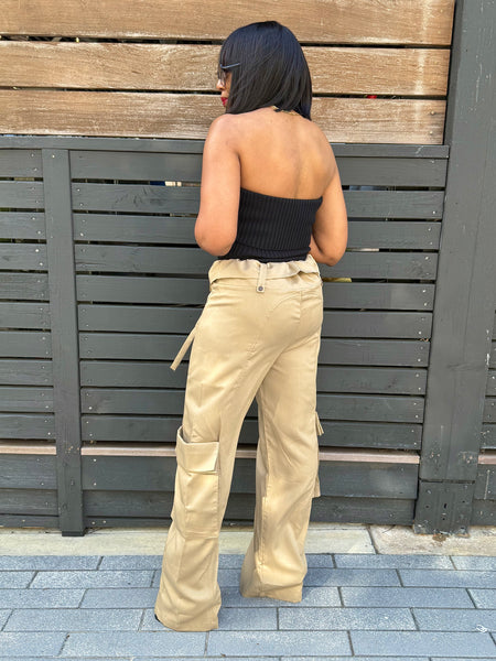 Cargo Waist Tie Pants - FINAL SALE