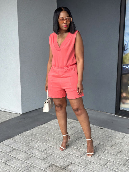 Ava Shorts Romper - FINAL SALE