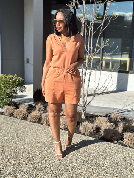 Ava Shorts Romper - FINAL SALE