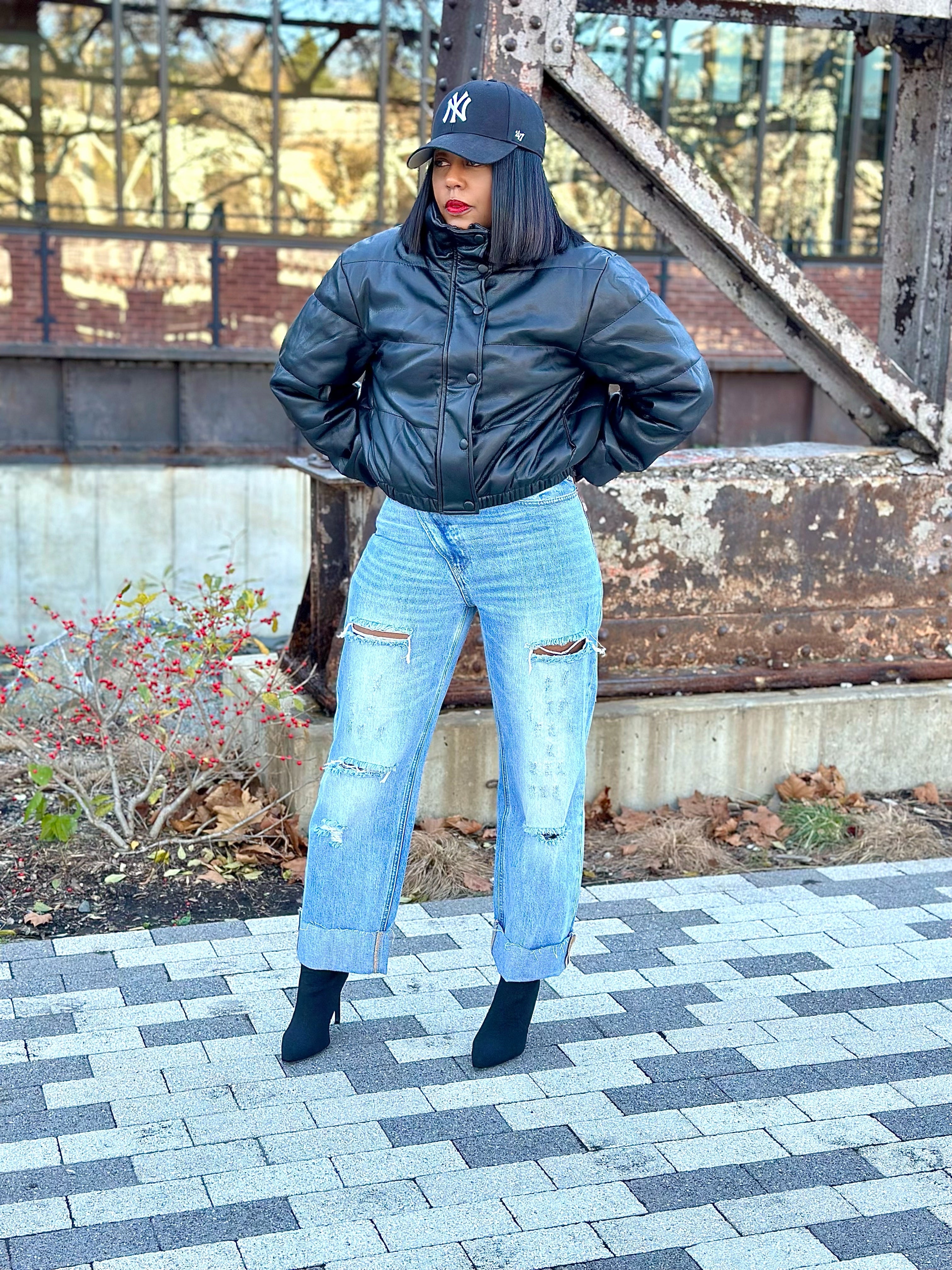 【PORTERNA】Lynn leather padded jacket IMG_0718_37cfde7e-95be-4e10-