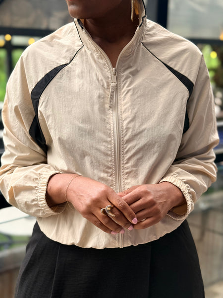 Roxanne High Neck Windbreaker Jacket
