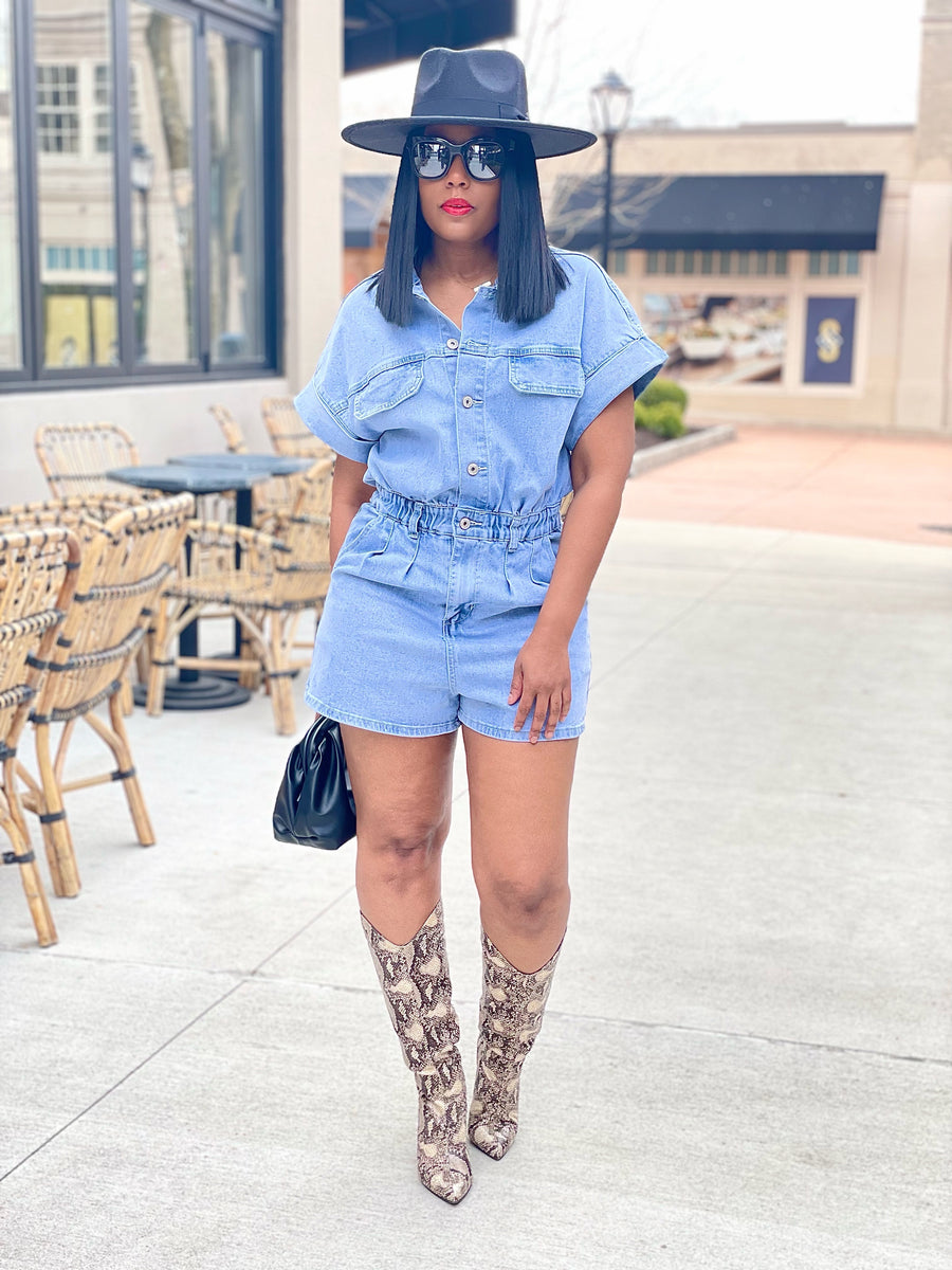 Blake Denim Romper