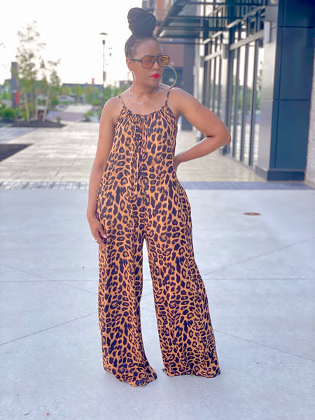 Making Me Wild Leopard Print Jumpsuit